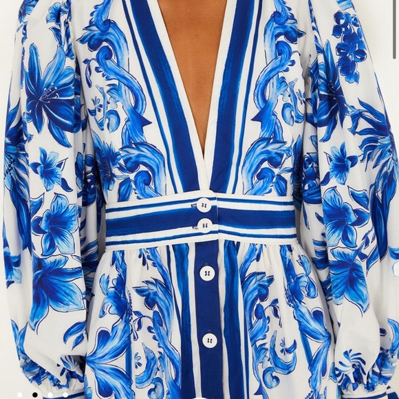 Off-White Garden Tiles Mini Dress - Picture 3 of 4